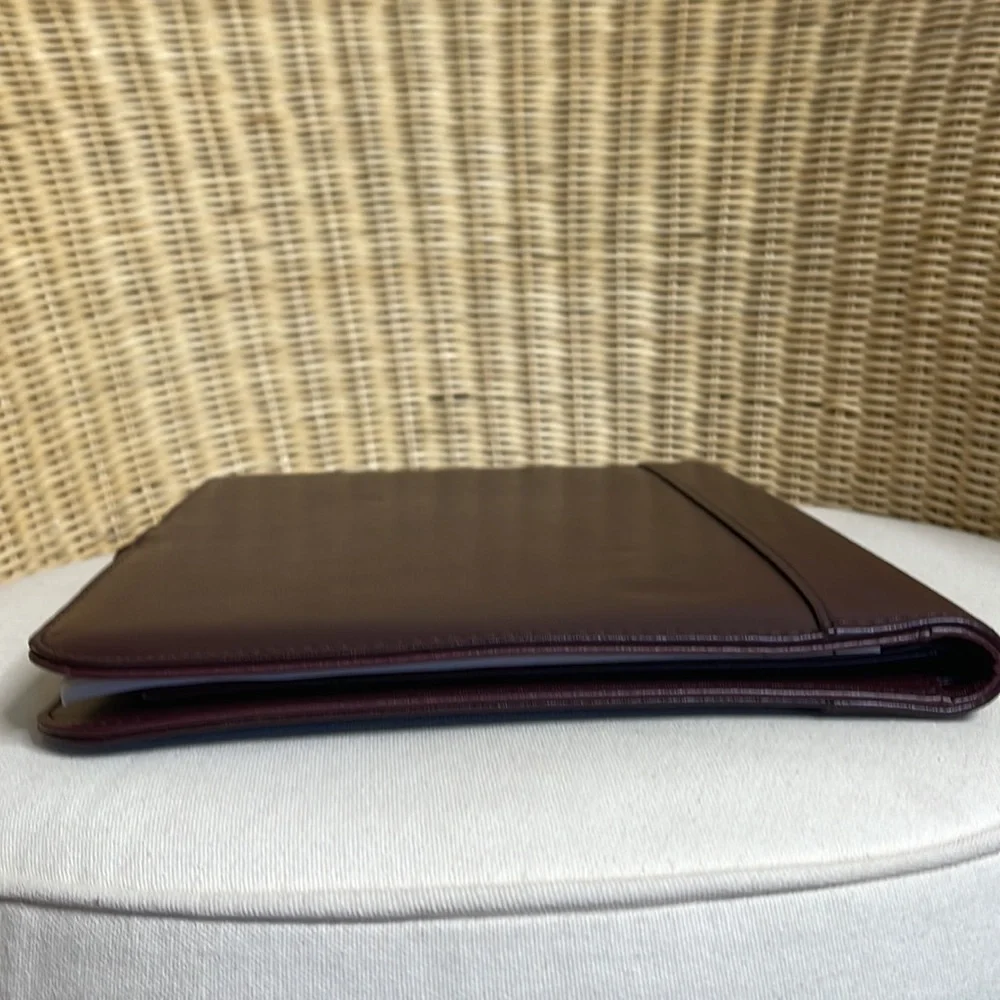 Vintage Burgundy Faux Leather Day Timer / Organizer Billfold